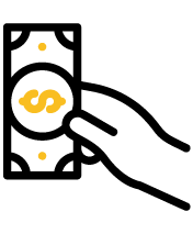 cash hand icon