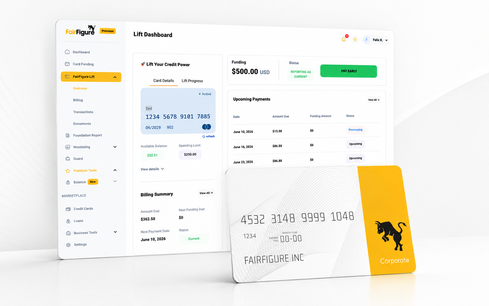 card mockup