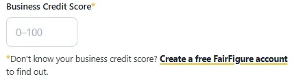 Business Credit Score
