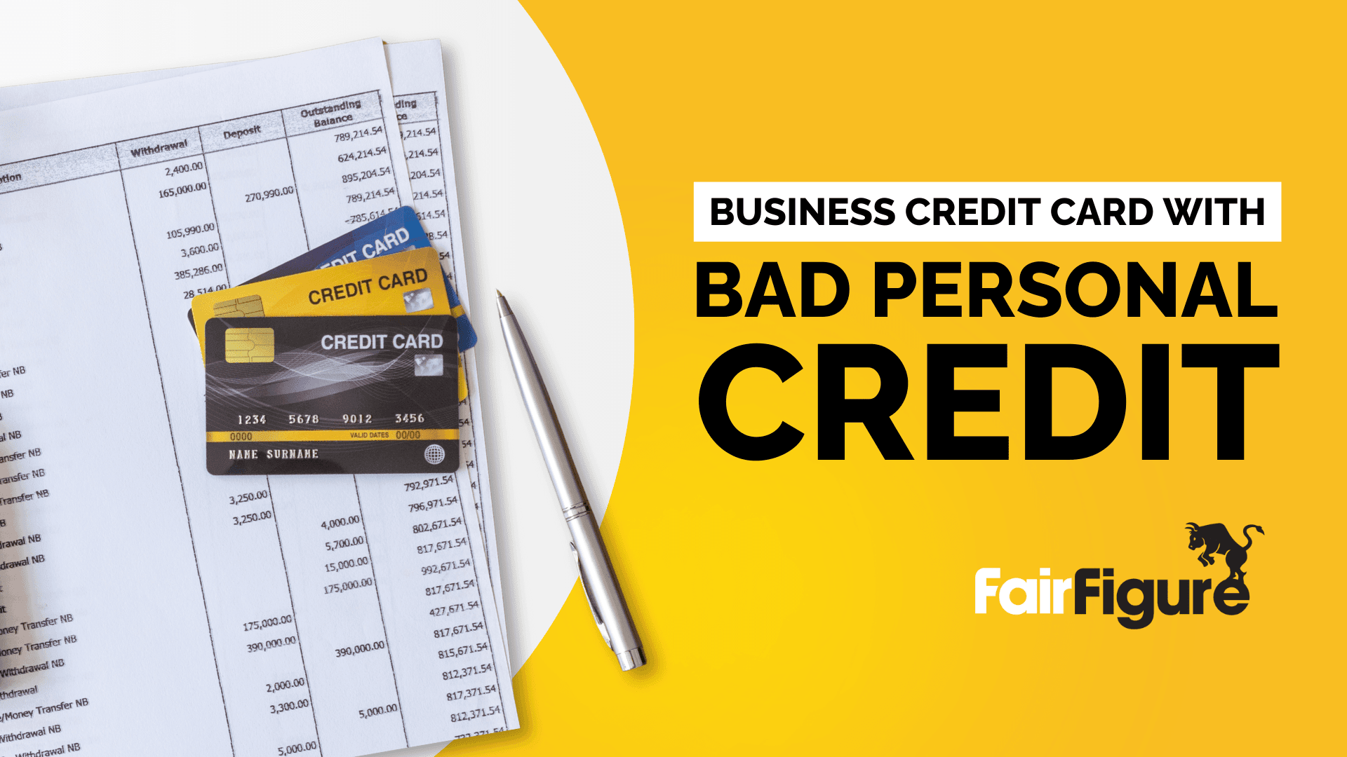 business credit card with bad personal credit