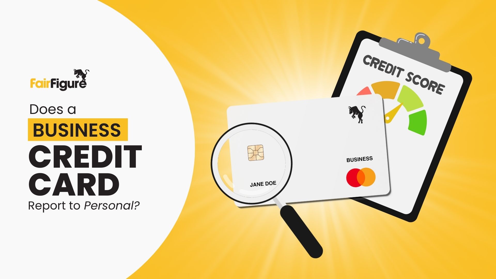does a business credit card report to personal