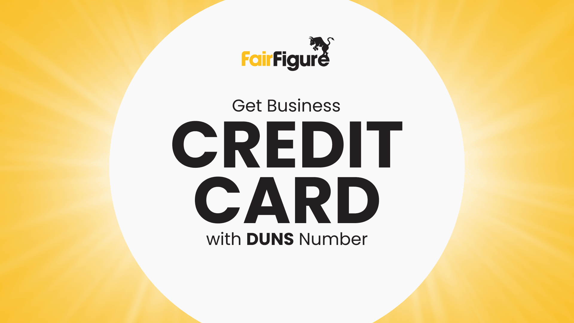 get business credit card with duns number